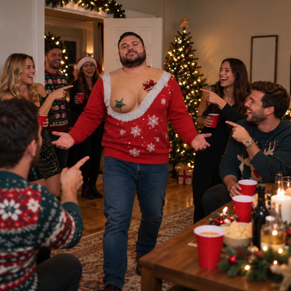 Cheeky Claus™ Funny Christmas Sweater