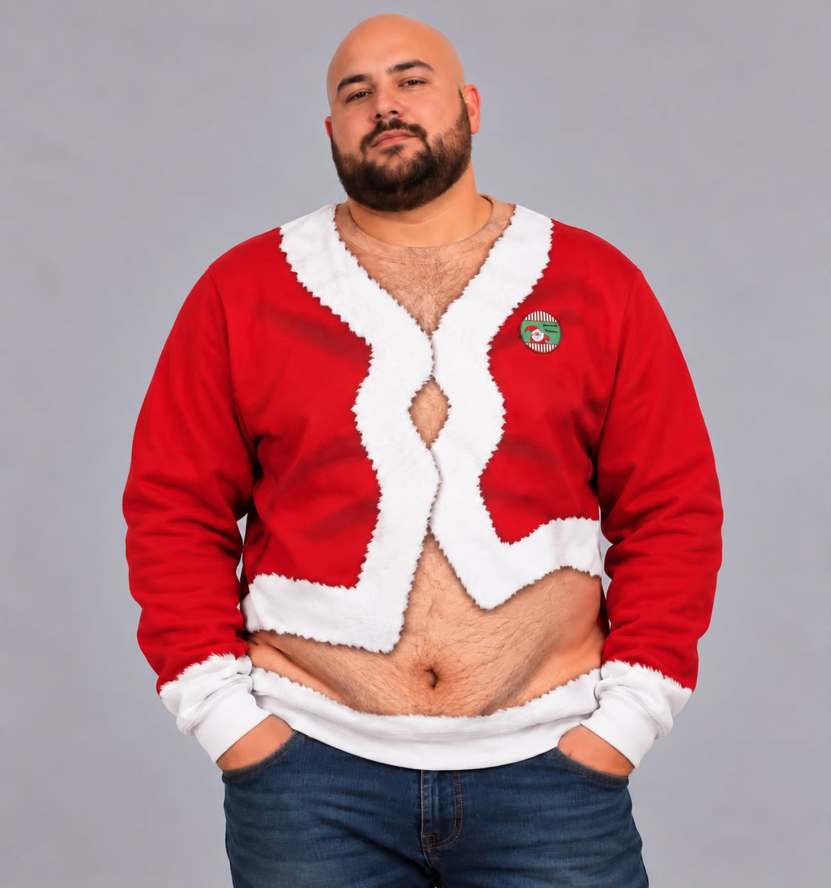 Cheeky Claus™ Funny Christmas Sweater