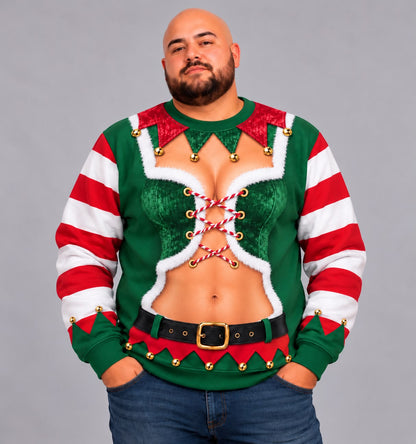 Cheeky Claus™ Funny Christmas Sweater